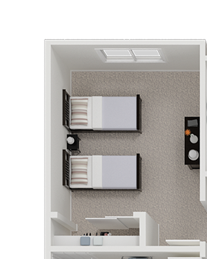 Three bedroom floor plan